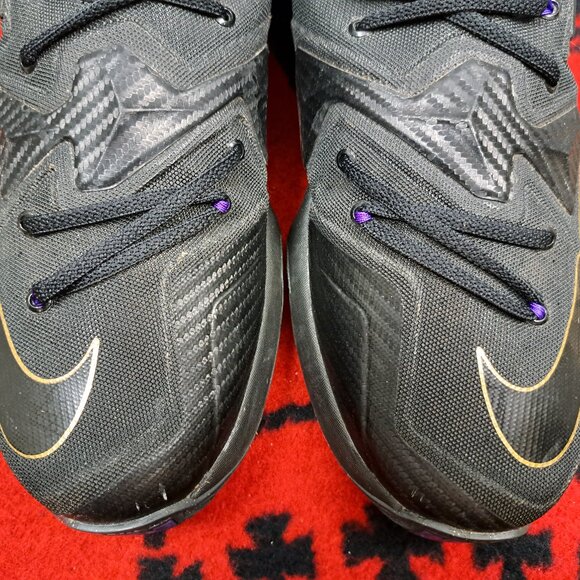 %Nike Lebron James XIII Pot of Gold Size 13 Mens 807219-007 Black Purple / A 27